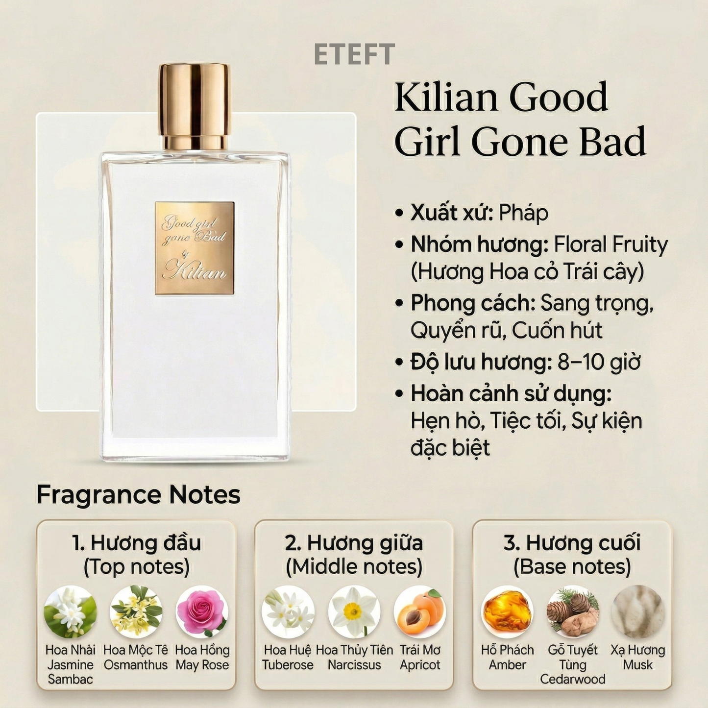 PERFUME KILIAN 01 (100ML)