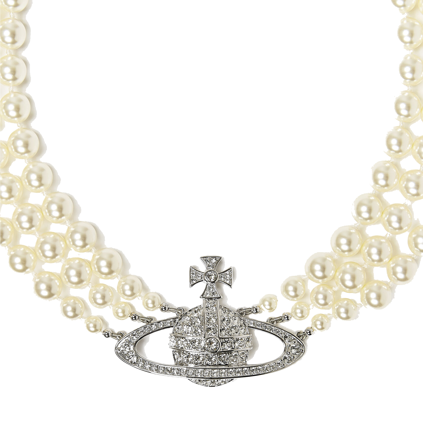 Vivienne westwood pearl top necklace for sale