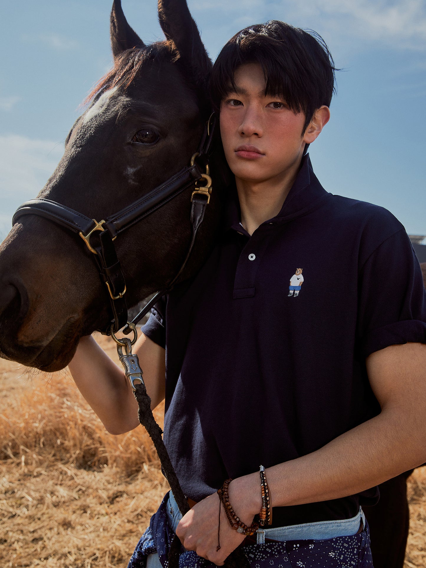 WHOAU POLO ( NAVY )