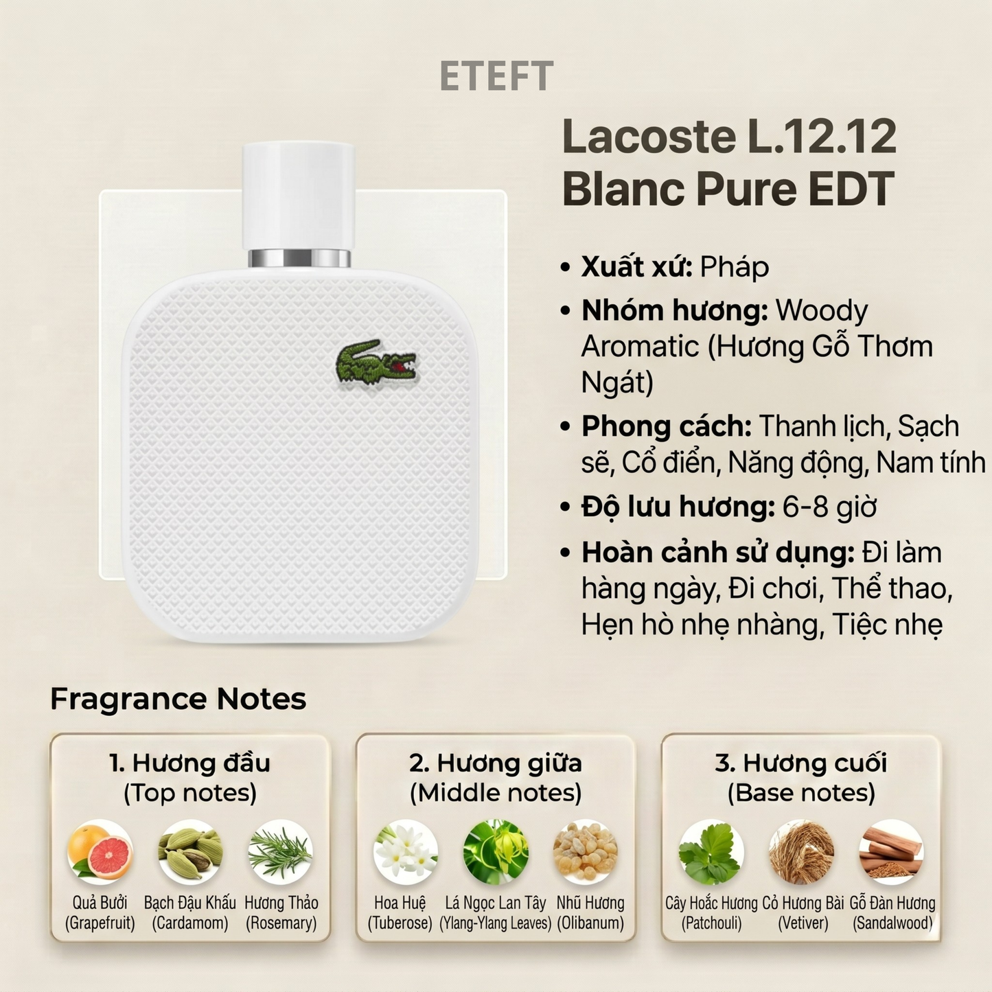 PERFUME LACOSTE 01 (100ML)