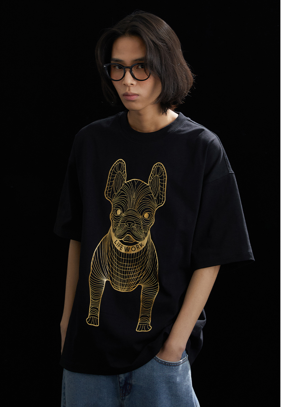 LIFE WORK T-SHIRT (GOLD)
