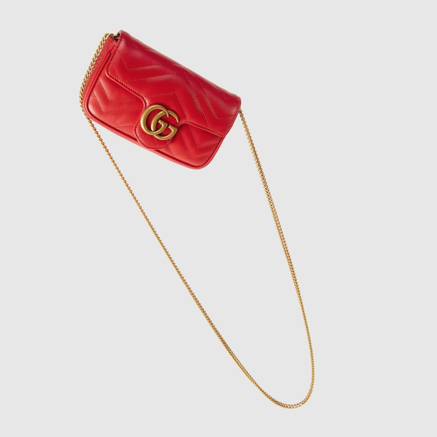 GUCCI BAG GG MARMONT MATELASSÉ SUPER MINI