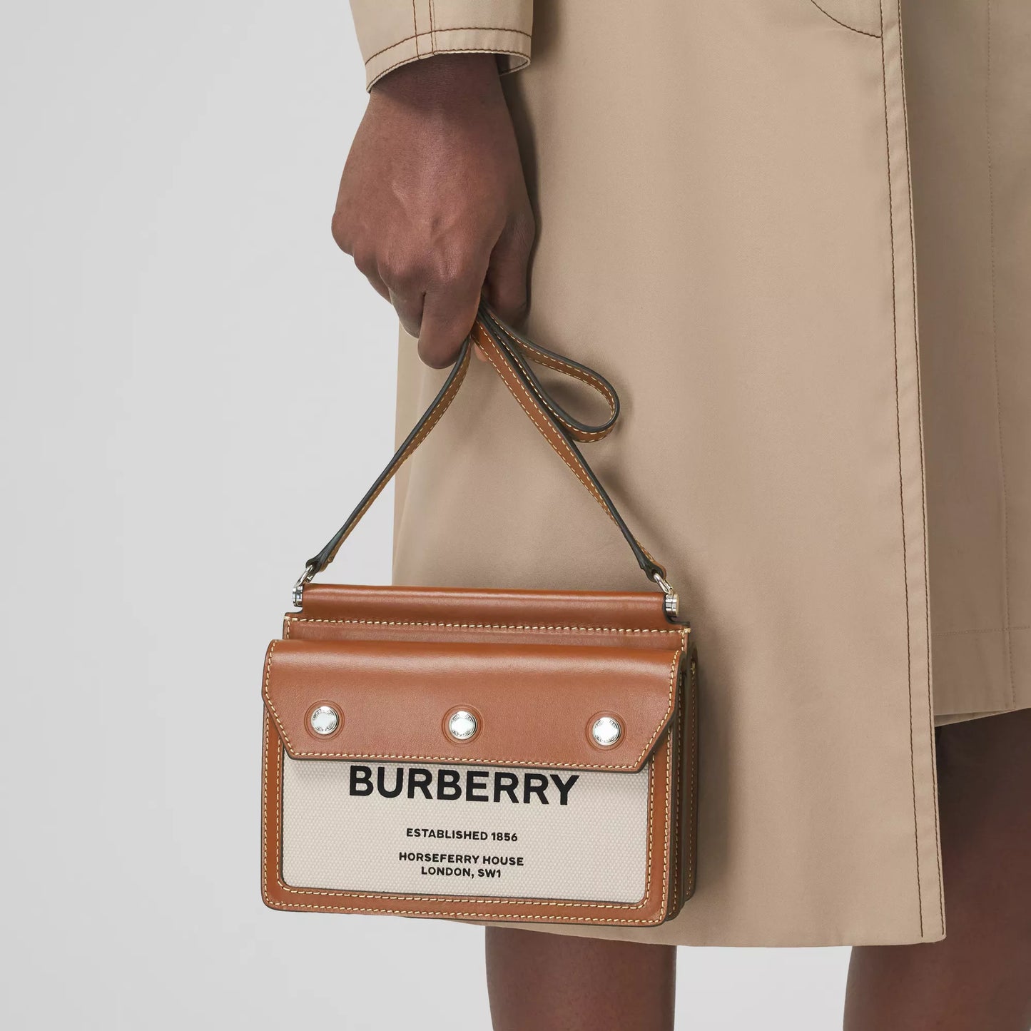 BURBERRY BAG TITLE HORSEFERRY PRINT MINI CROSSBODY