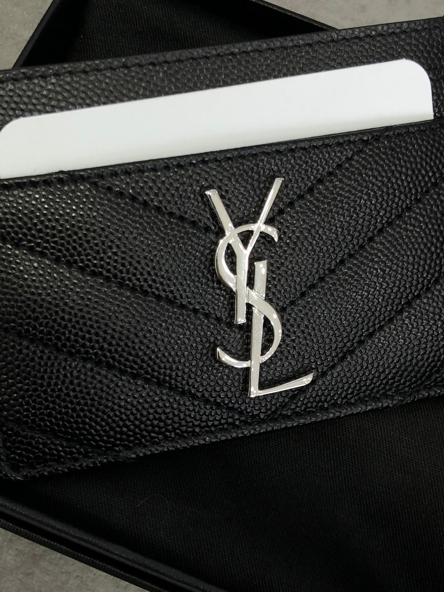 SAINT LAURENT CARD HOLDER 03 (SLIVER)