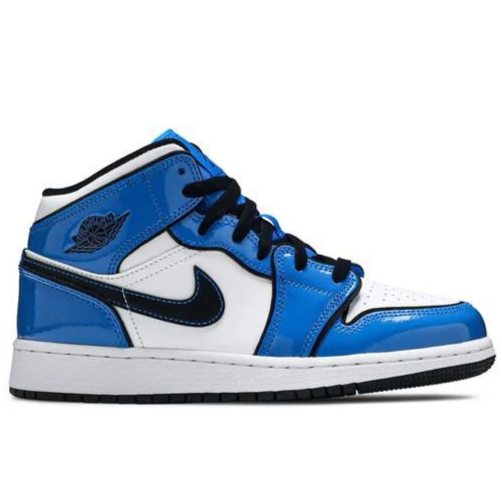 NIKE JORDAN 1 MID SIGNAL BLUE
