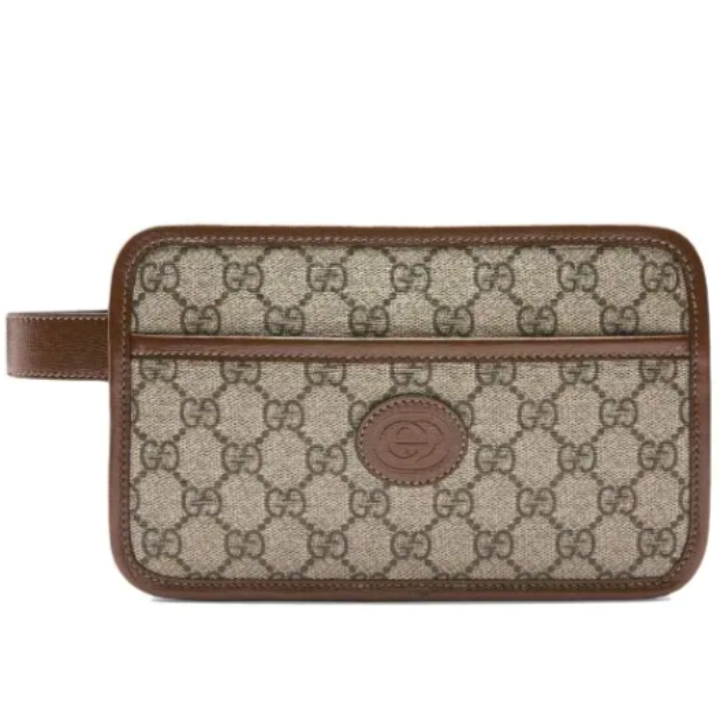 Gg travel pouch with best sale interlocking g