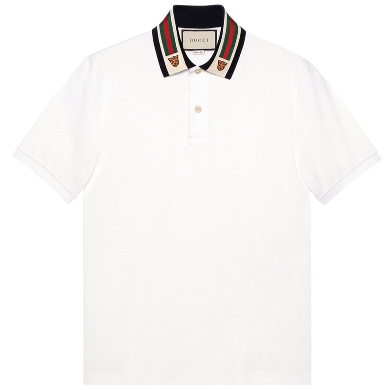 Gucci tiger collar polo on sale