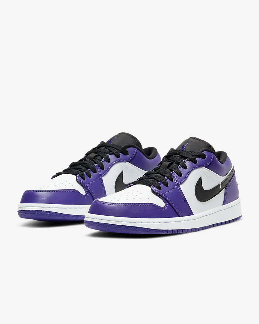 NIKE JORDAN 1 LOW COURT PURPLE WHITE