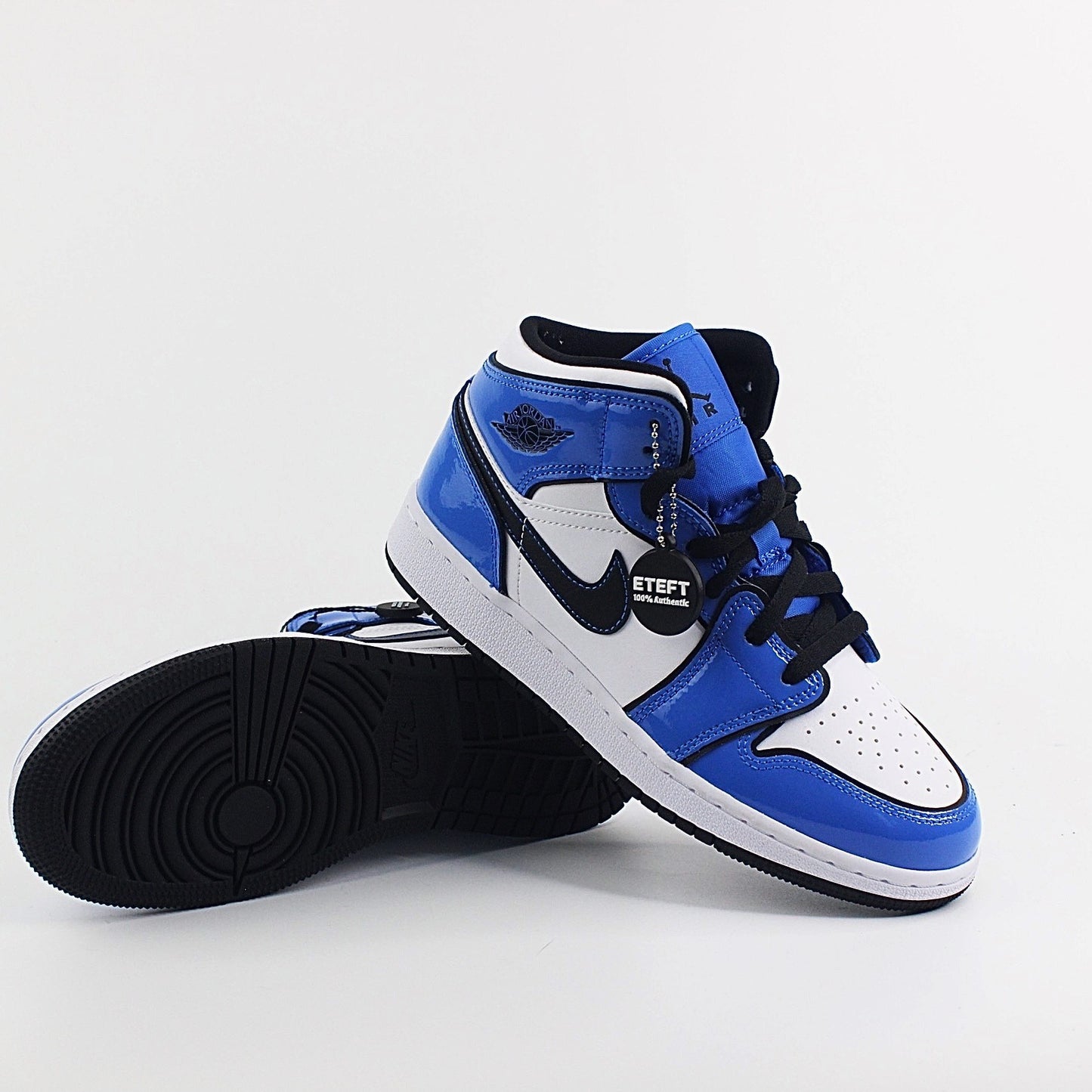 NIKE JORDAN 1 MID SIGNAL BLUE