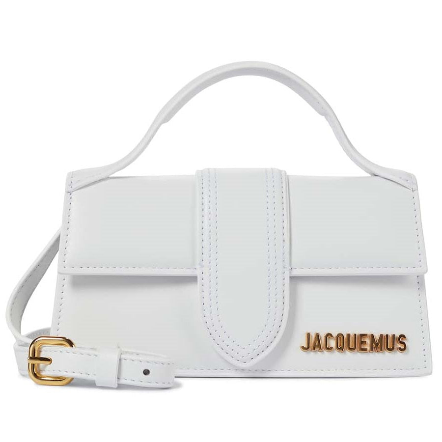 Le Grand Bambino Leather Shoulder Bag in Green - Jacquemus