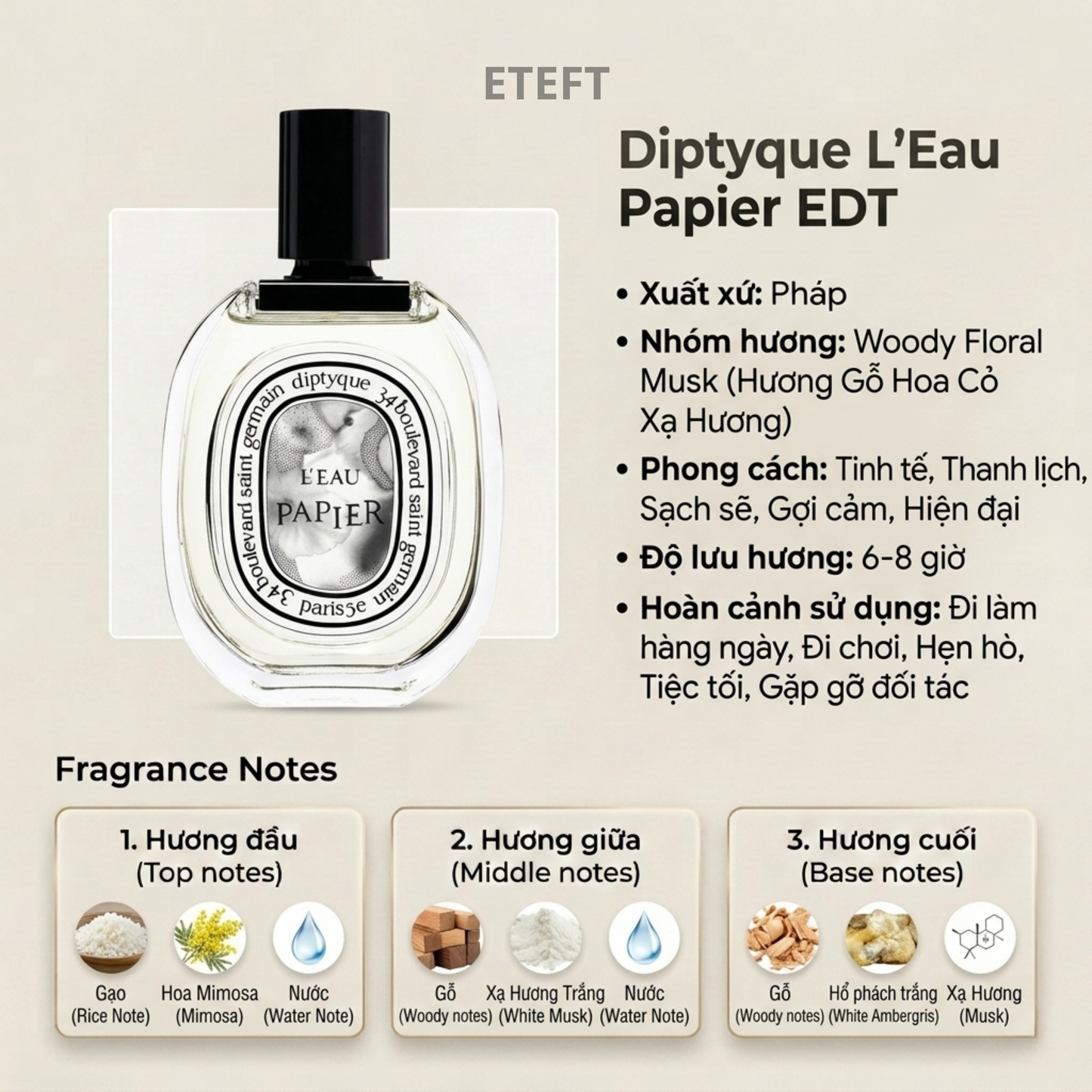 PERFUME DIPTYQUE 05 (100ML)