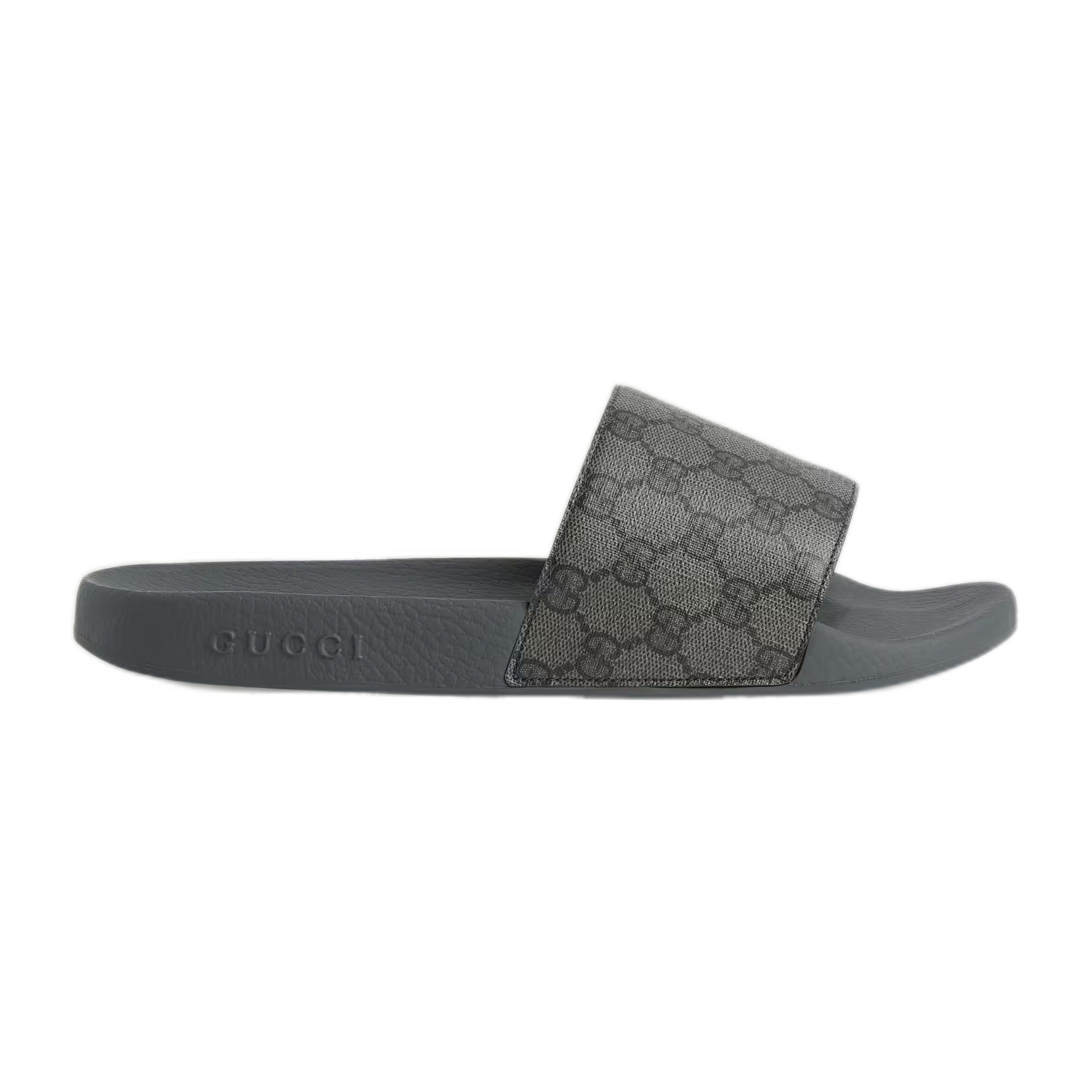 Grey gucci 2024 slides