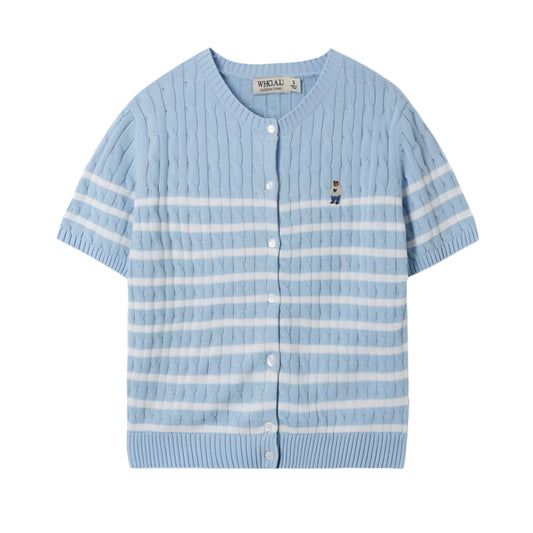 WHOAU SHORT-SLEEVE CARDIGAN 02