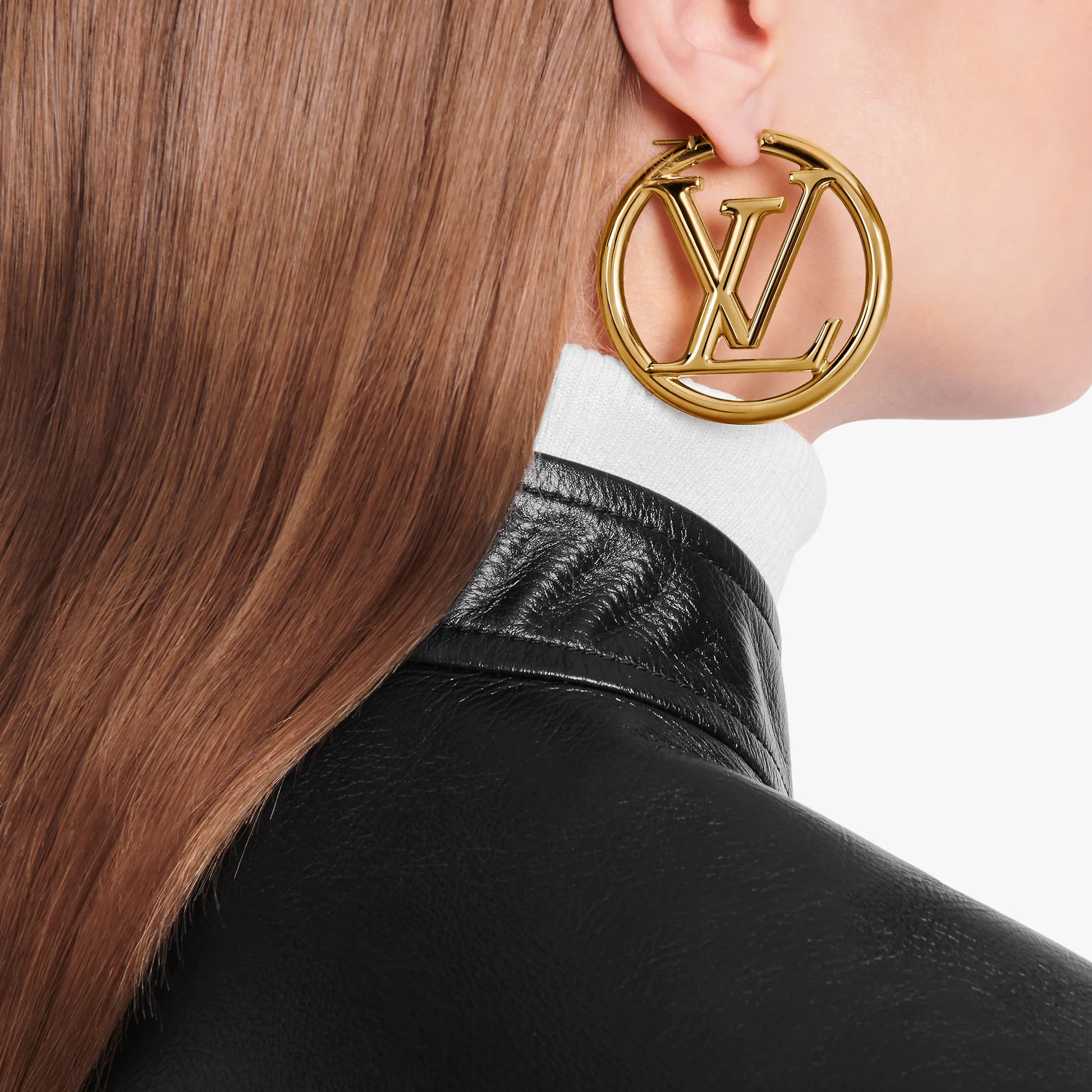 lv circle earrings