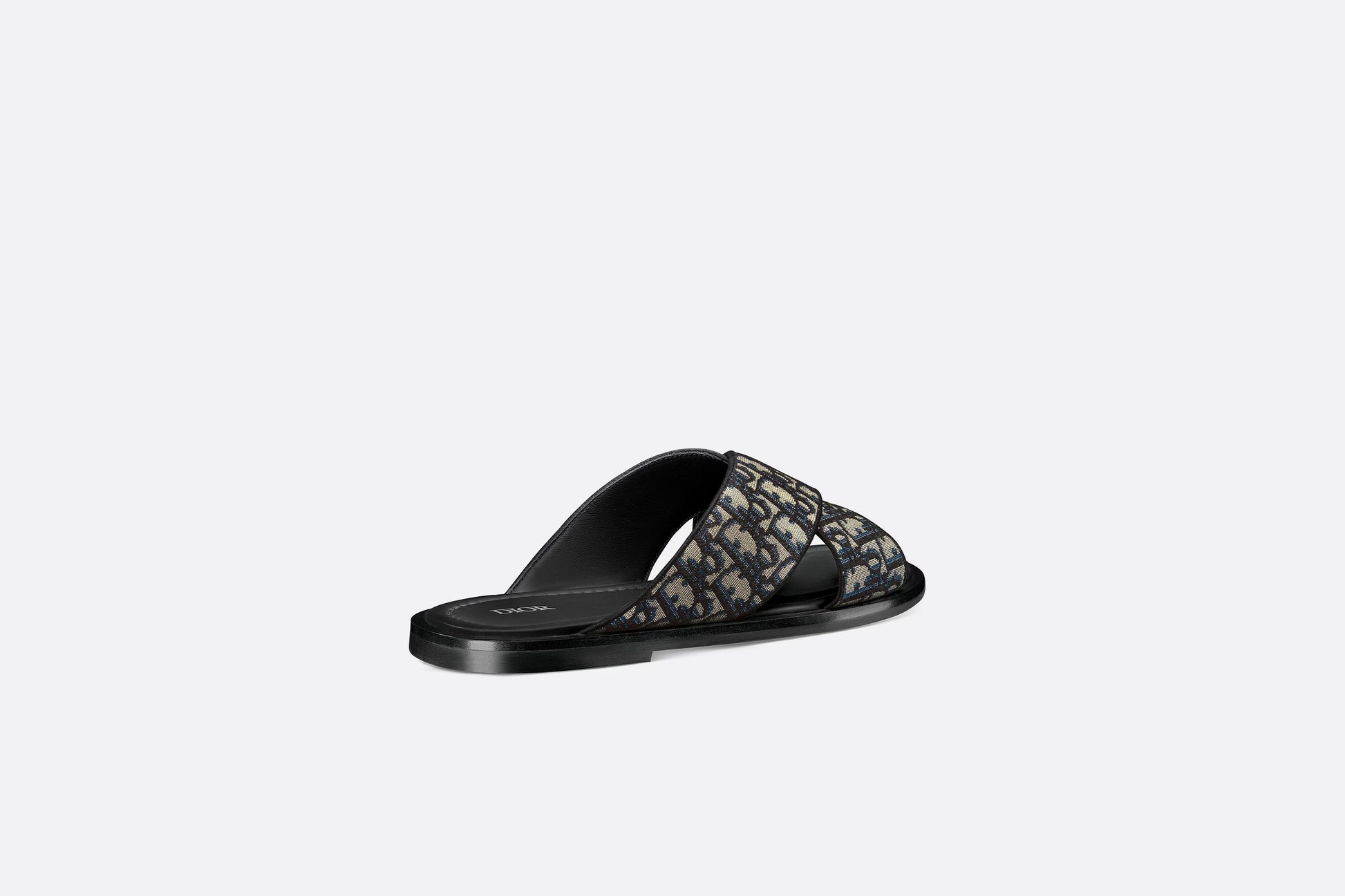 Dior Alias Sandal Beige and Black Dior Oblique Jacquard