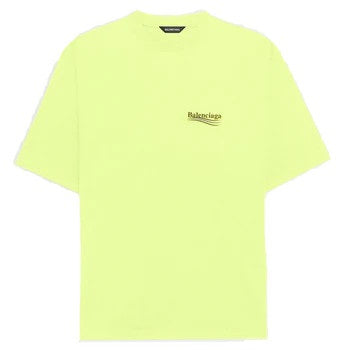 Balenciaga WFB Neon Green Tee Shirt Luxury Apparel on Carousell