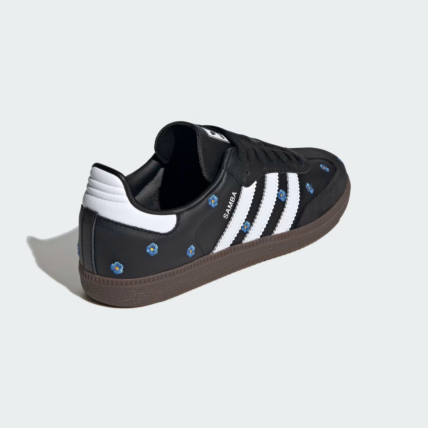 ADIDAS SAMBA LIGHT BLUE FLORAL CORE BLACK