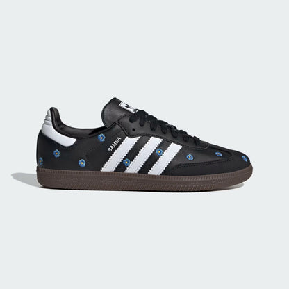 ADIDAS SAMBA LIGHT BLUE FLORAL CORE BLACK