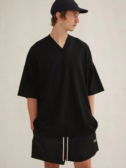 FOG ESSENTIALS T-SHIRT 27 (JET BLACK V - NECK)