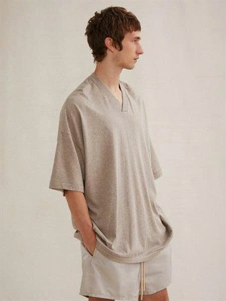 FOG ESSENTIALS T-SHIRT 28 (CORE HEATHER V-NECK)