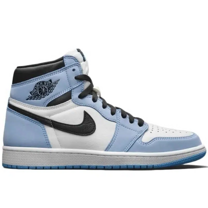 NIKE JORDAN RETRO HIGH WHITE UNIVERSITY BLUE BLACK – ETEFT AUTHENTIC