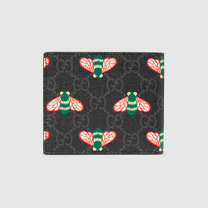 Gucci wallet bee print hot sale