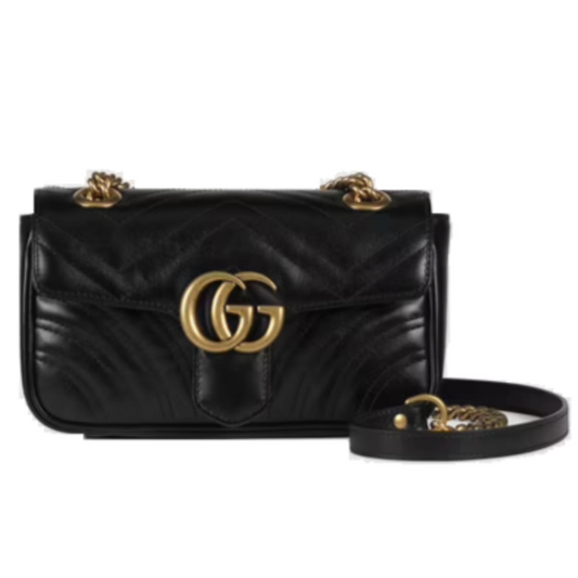 GUCCI BAG MARMONT MATELASSÉ MINI BLACK