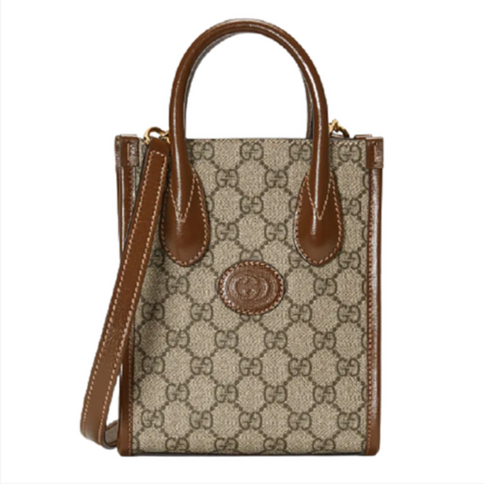 GUCCI BAG MINI TOTE WITH INTERLOCKING G