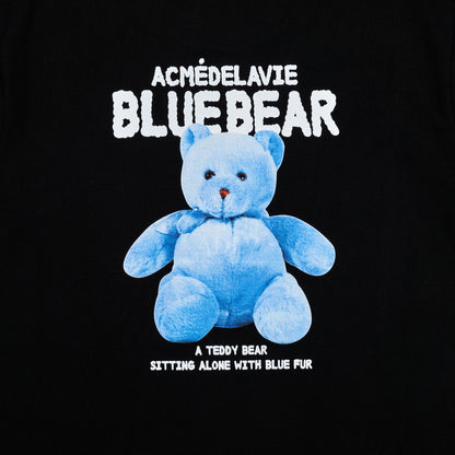ADLV T-SHIRT BLUE TEDDY BEAR SHORT SLEEVE BLACK