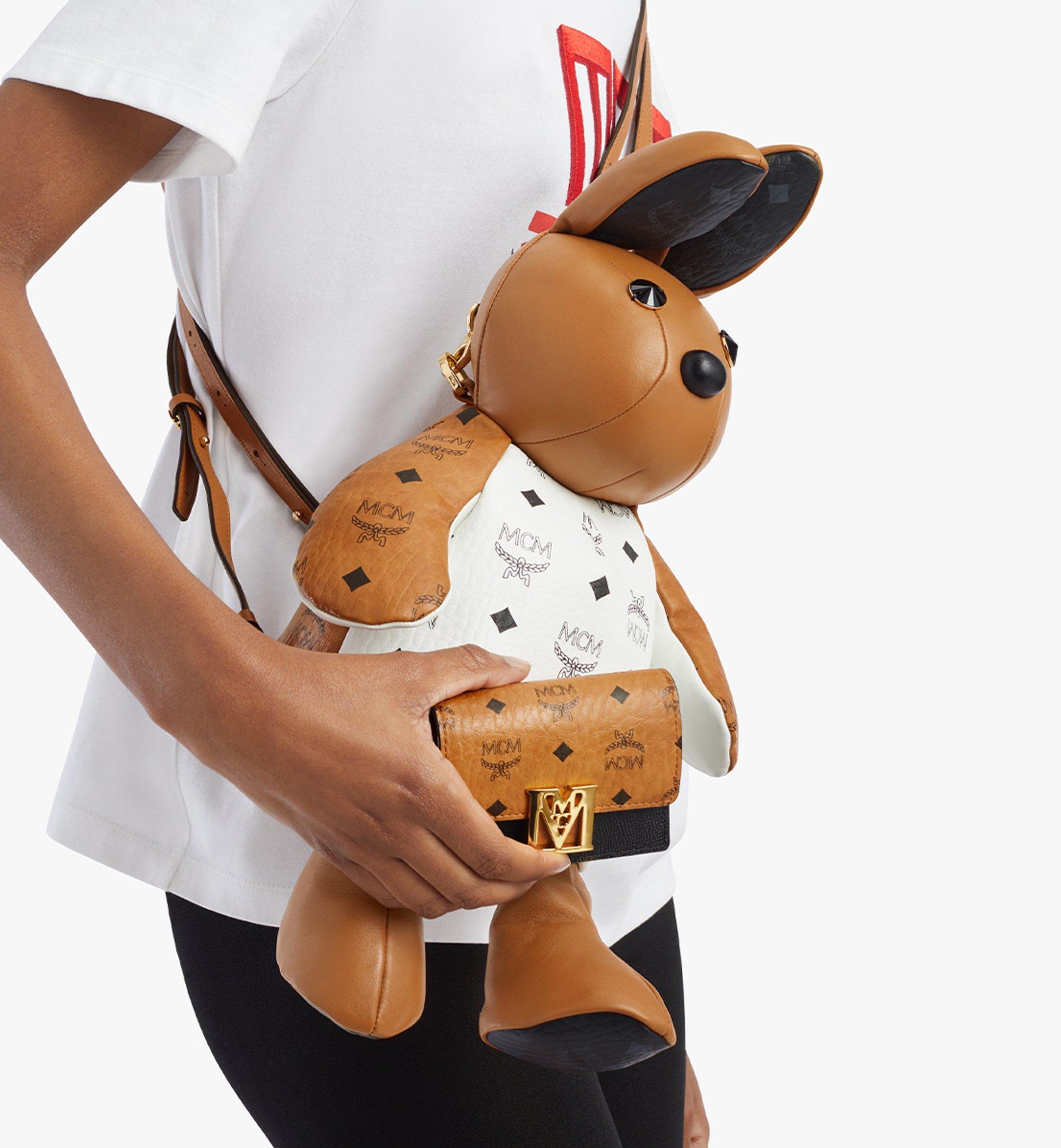 Mcm zoo bear online doll backpack