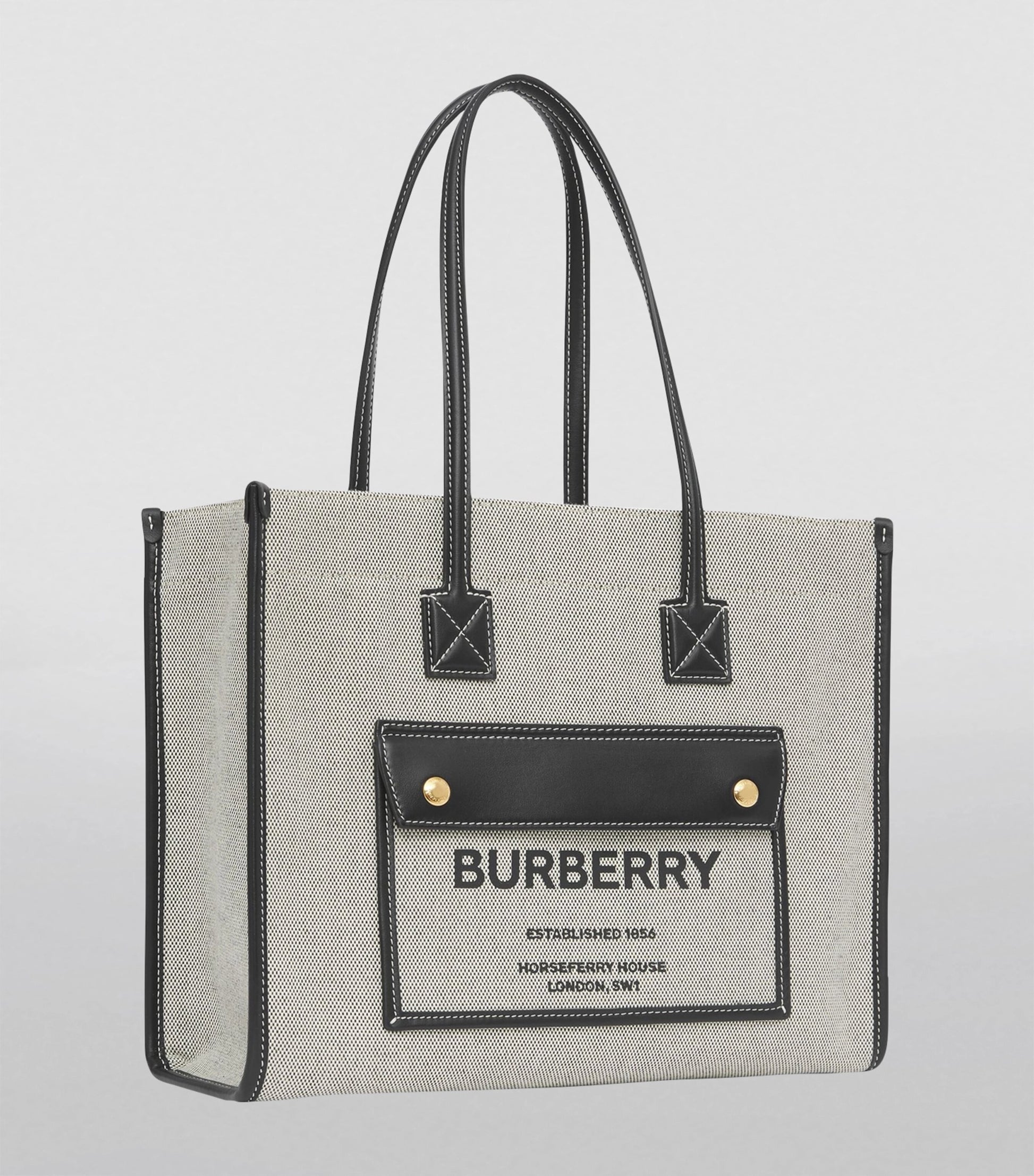 Cloth mini bag Burberry Beige in Cloth - 36196946