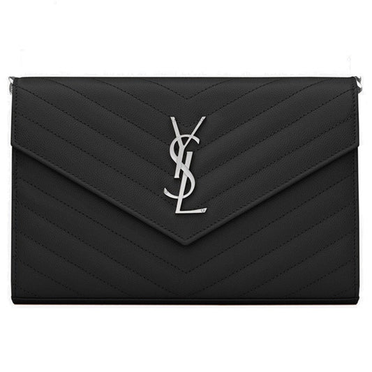 SAINT LAURENT WOC SILVER - 22 CM