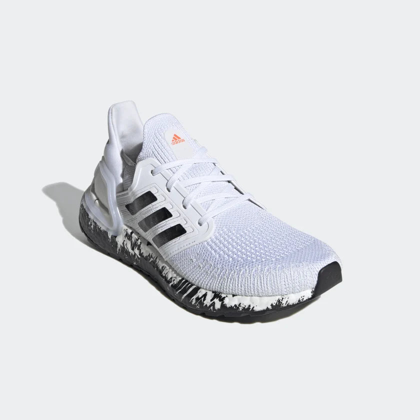 ADIDAS ULTRA BOOST 20 CLOUD WHITE CORE BLACK W ETEFT AUTHENTIC