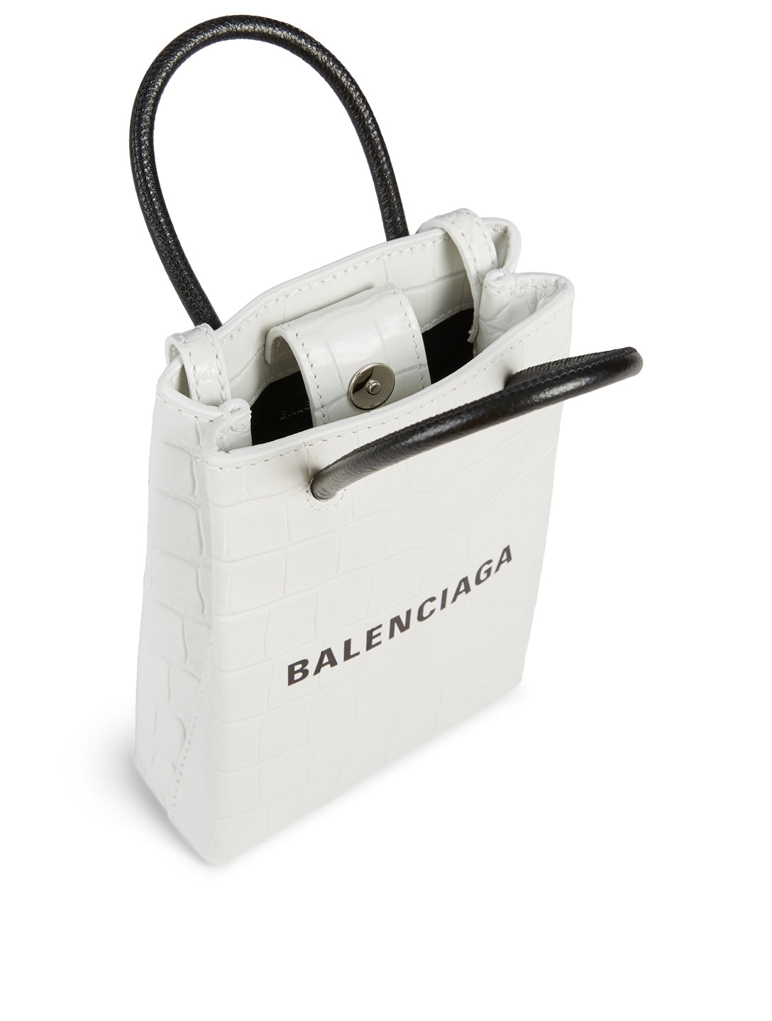 Balenciaga Barbes Shopper Bag Multicolor in Calfskin Leather with  Silvertone  GB