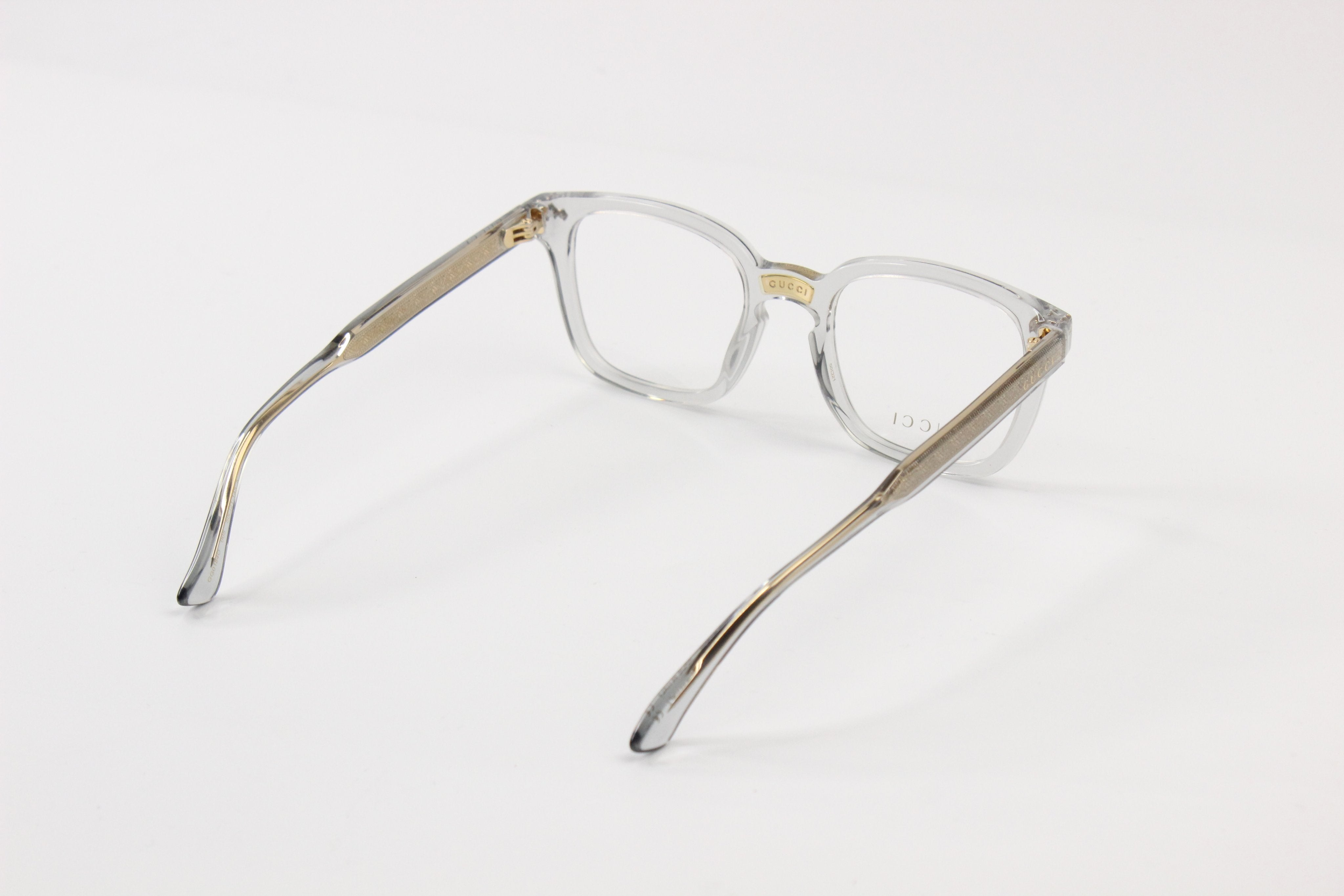 Clear and outlet gold gucci glasses