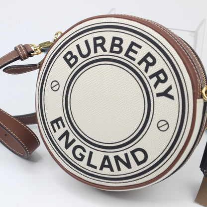 BURBERRY BAG LOGO GRAPHIC CANVAS AND LEATHER LOUISE